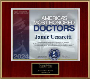 America's Most Honored Doctors 2024 - Top 5%: Jamie Cesaretti, MD