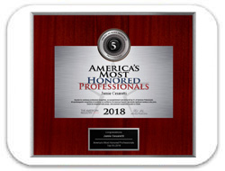 America's Most Honored Professionals 2018 Top 5 PERCENT